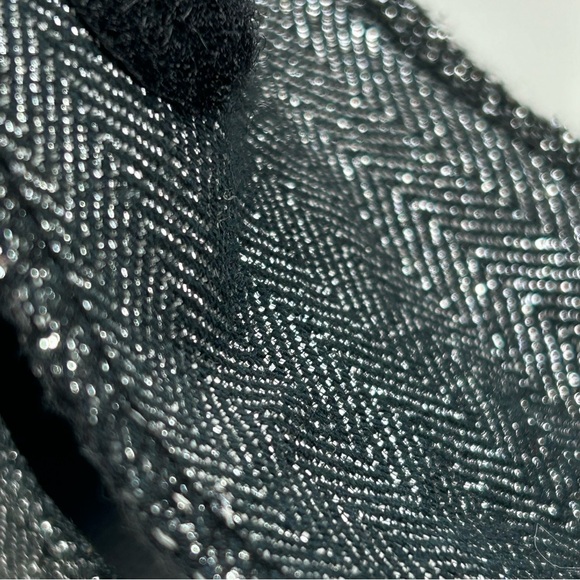 Converse All-Star Metallic/Glitter Silver Sneakers Shoes; Youth/ Junior Size 1 - Picture 9 of 16